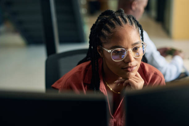 A candidate reviewing a job shortlist on screen